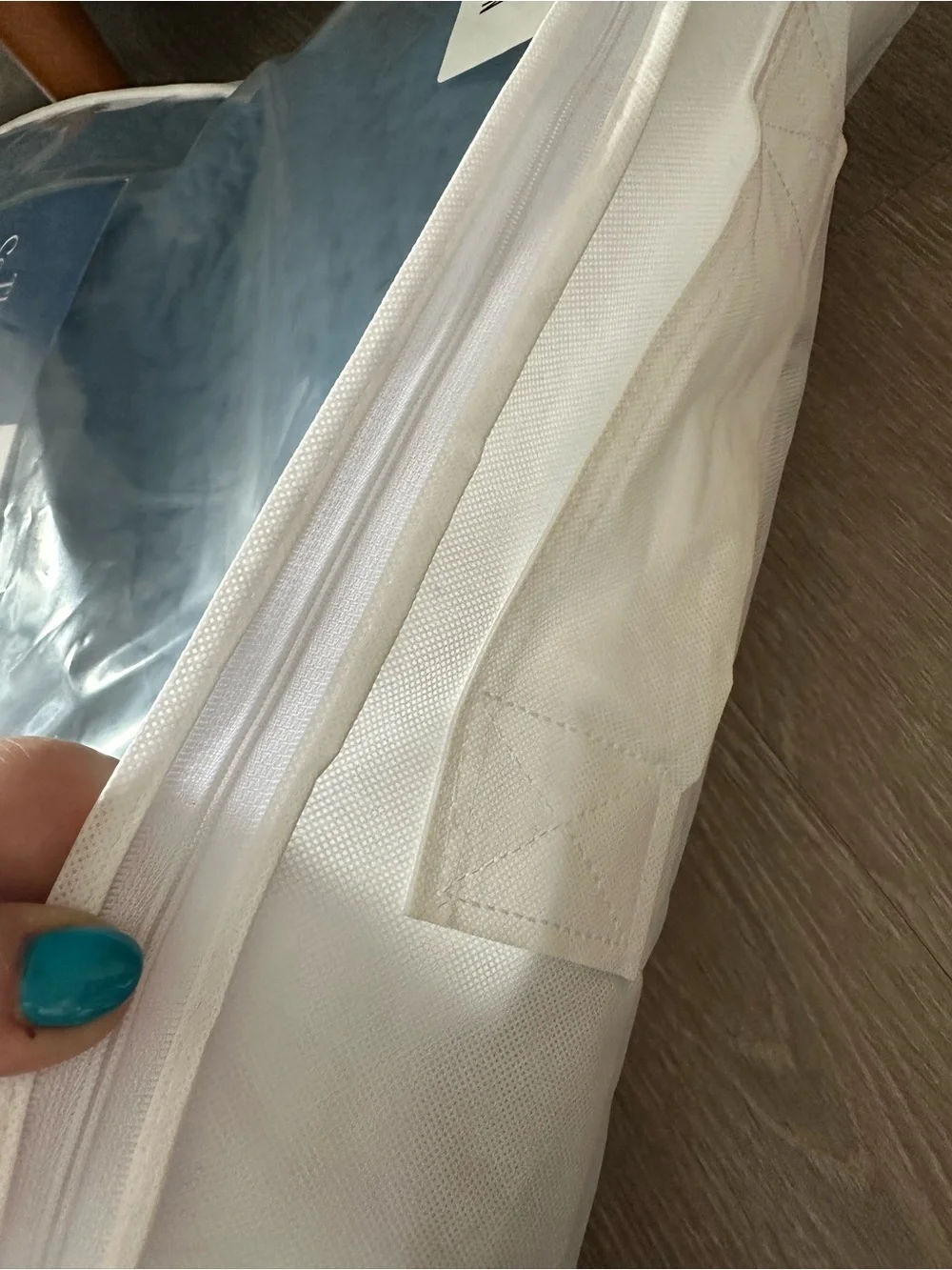 The Company Store Cotton Voile Quilt Twin Smoke Blue NWT Retail $224
